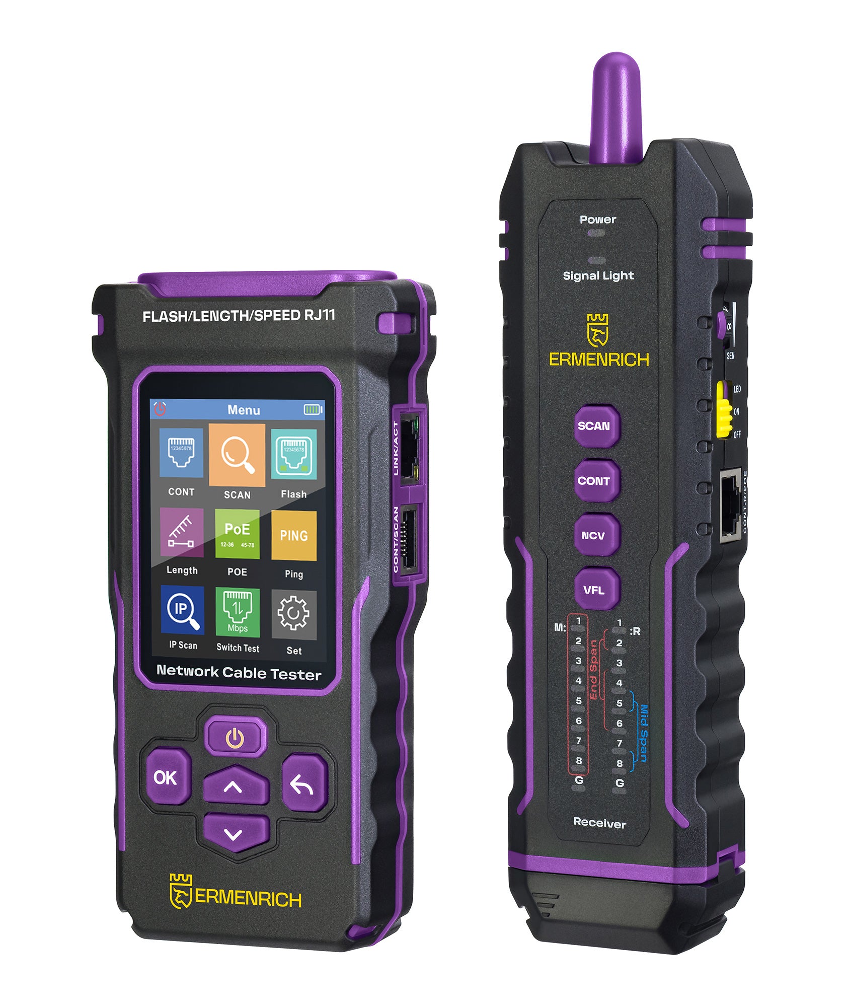 Tester per cavi multifunzione Ermenrich NetGeeks NP50