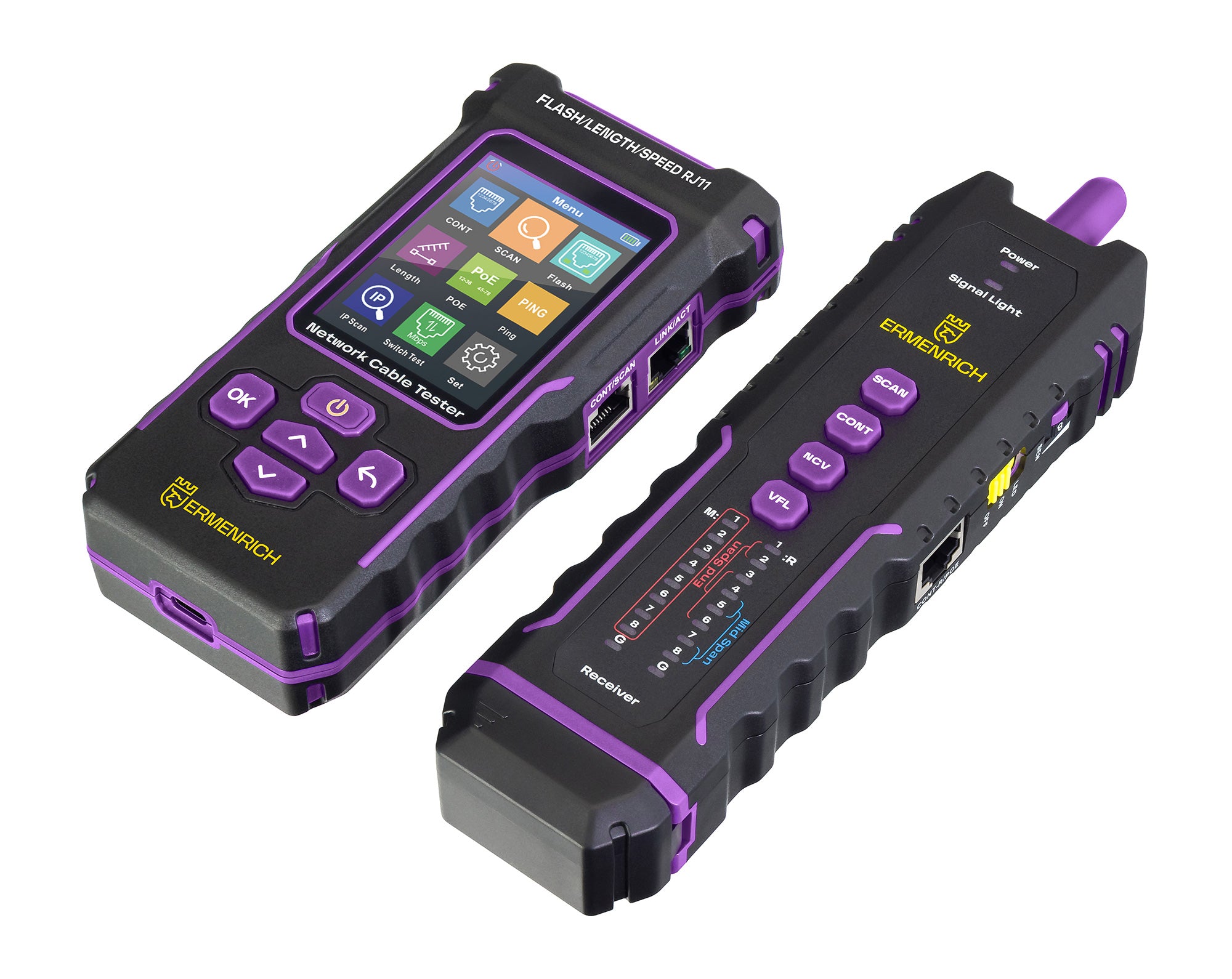 Tester per cavi multifunzione Ermenrich NetGeeks NP50