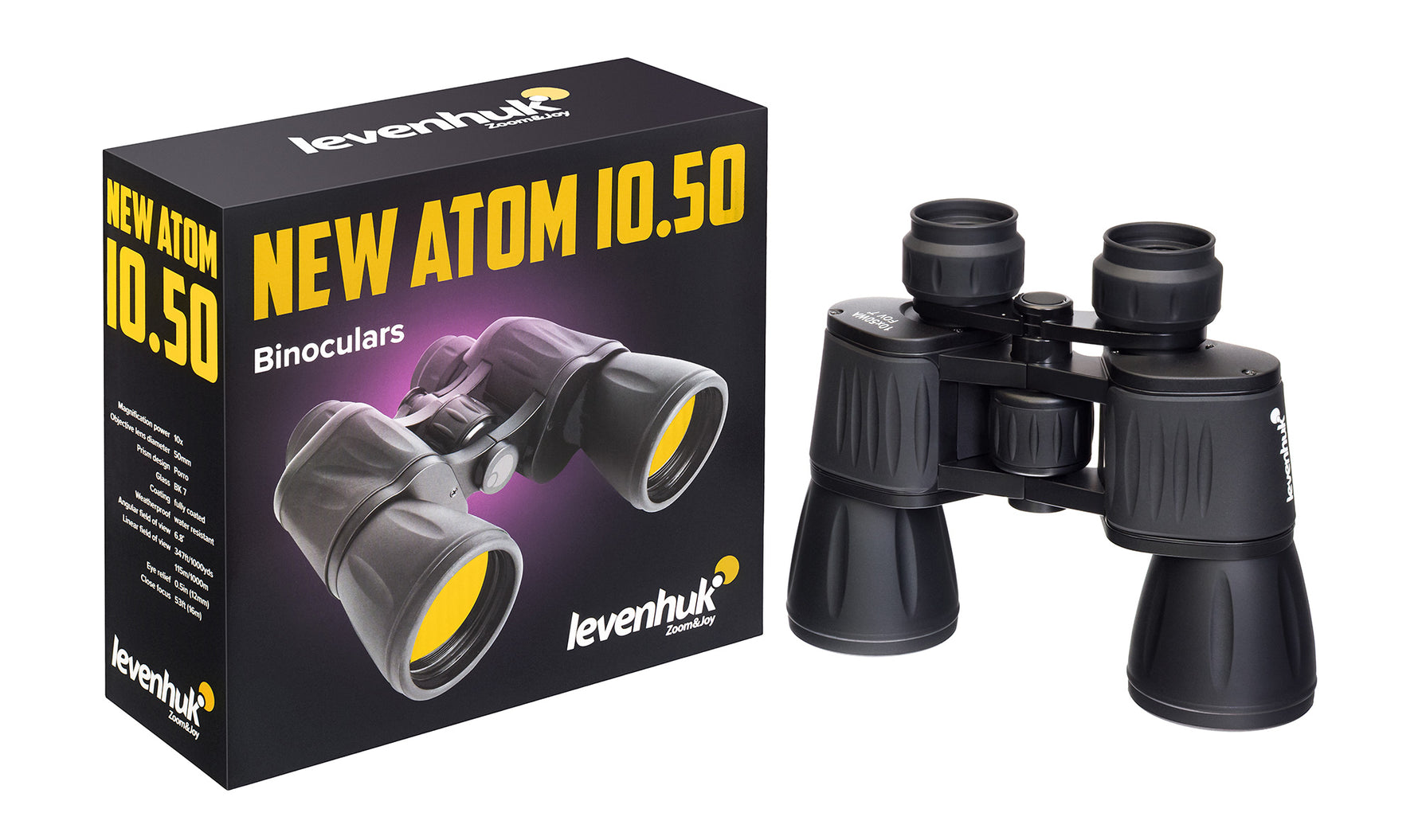 Binocolo Levenhuk New Atom 10x50