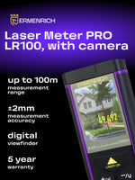 Misuratore laser Ermenrich PRO LR100, con fotocamera