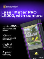 Misuratore laser Ermenrich PRO LR200, con fotocamera