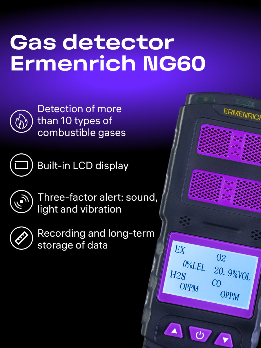 Rilevatore di gas Ermenrich NG60