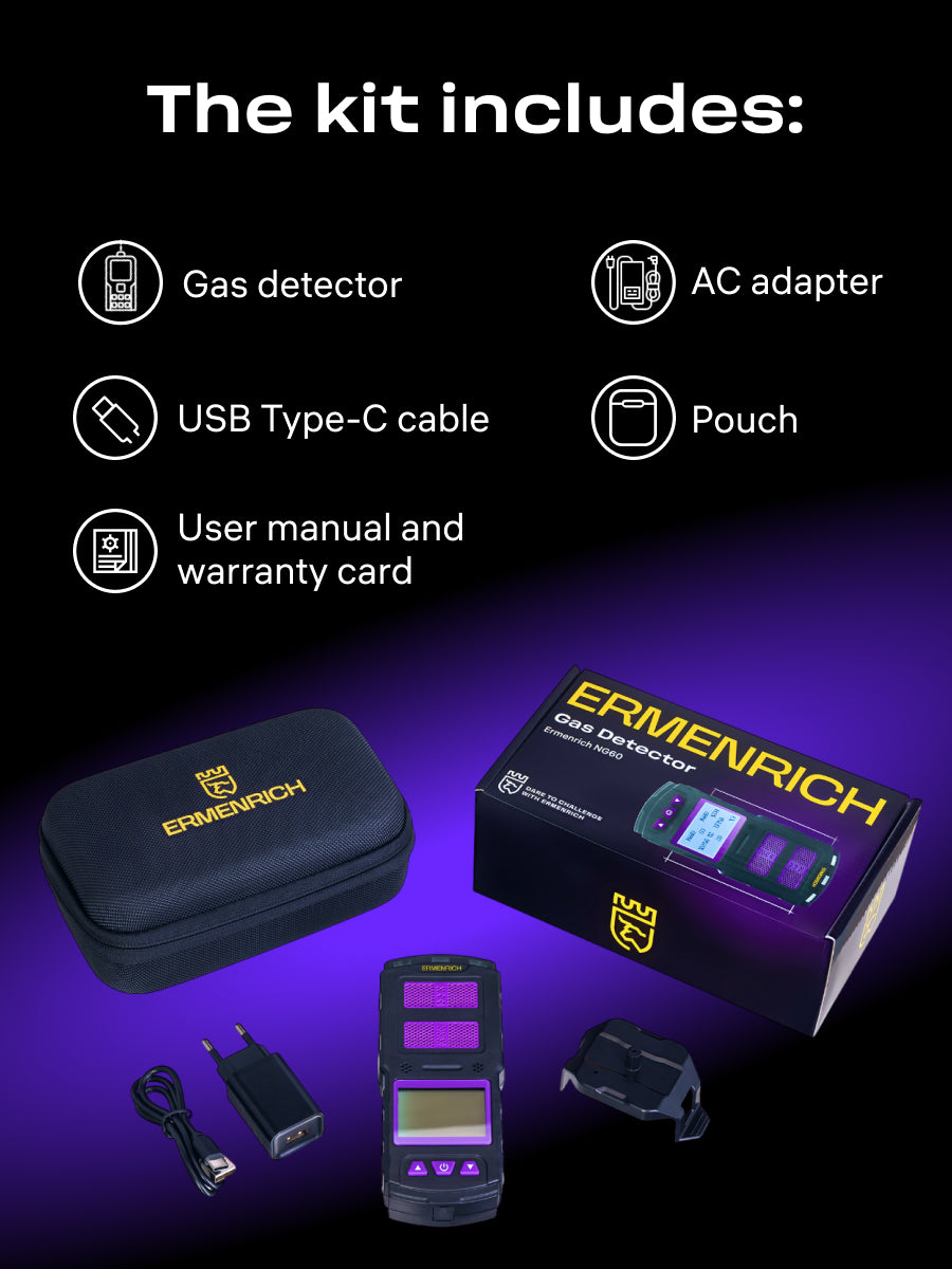 Rilevatore di gas Ermenrich NG60