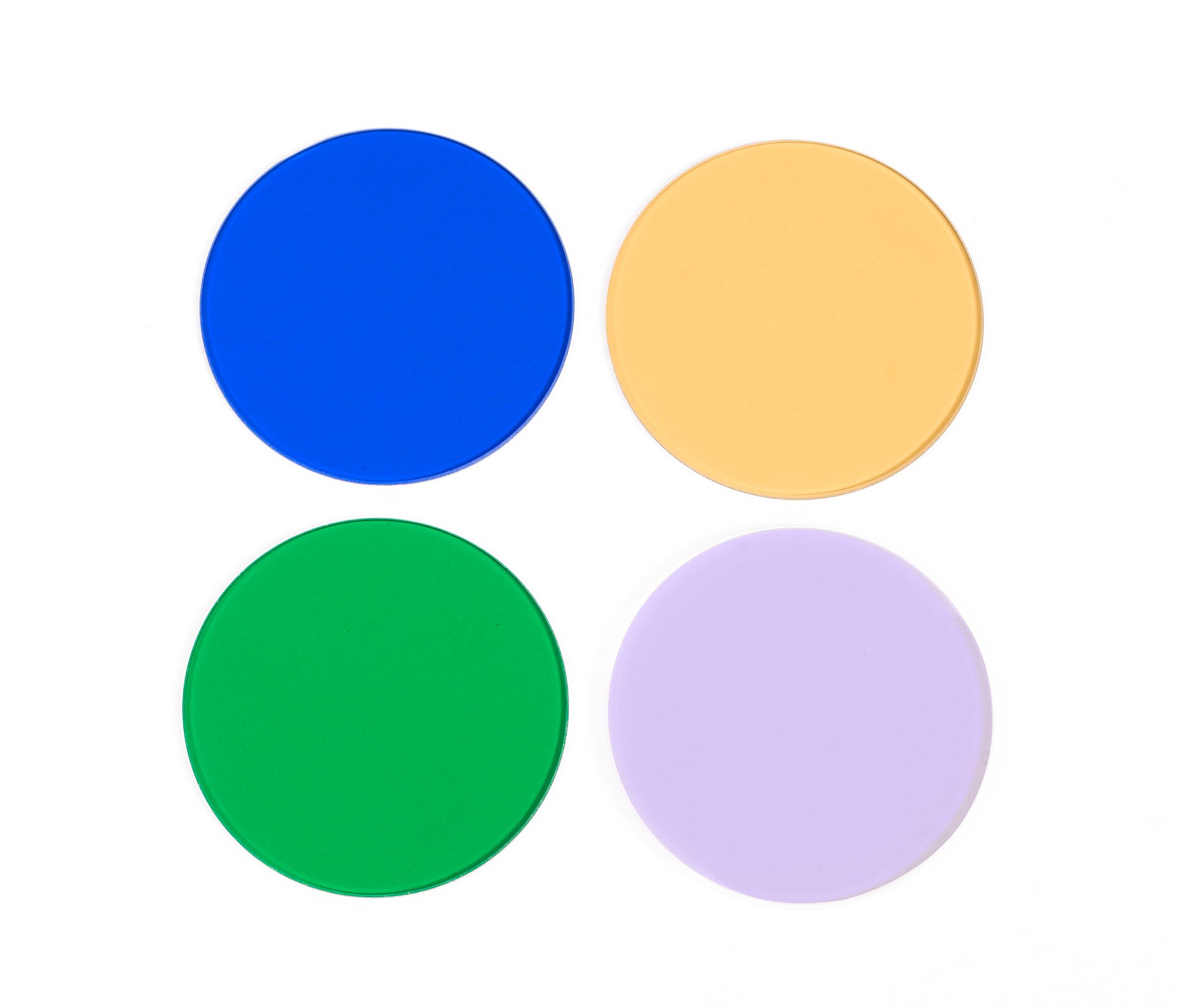 Set di filtri a colori MAGUS LF4.2 (blu, verde, giallo, vetro satinato)