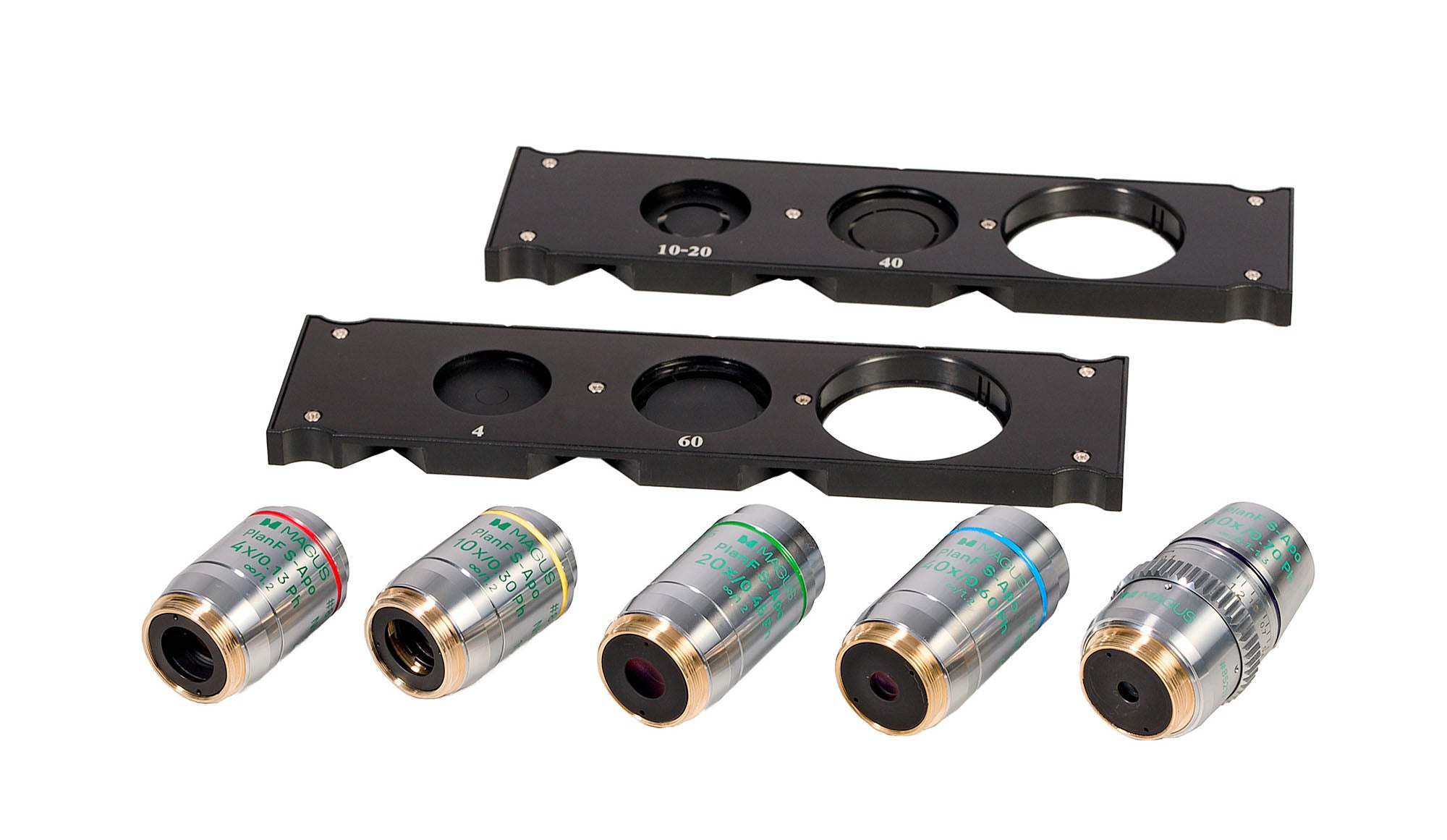 Dispositivo a contrasto di fase MAGUS SPH360, con insieme di obiettivi Plan S-Apo Ph 4х/10х/20х/40х/60х H60 mm