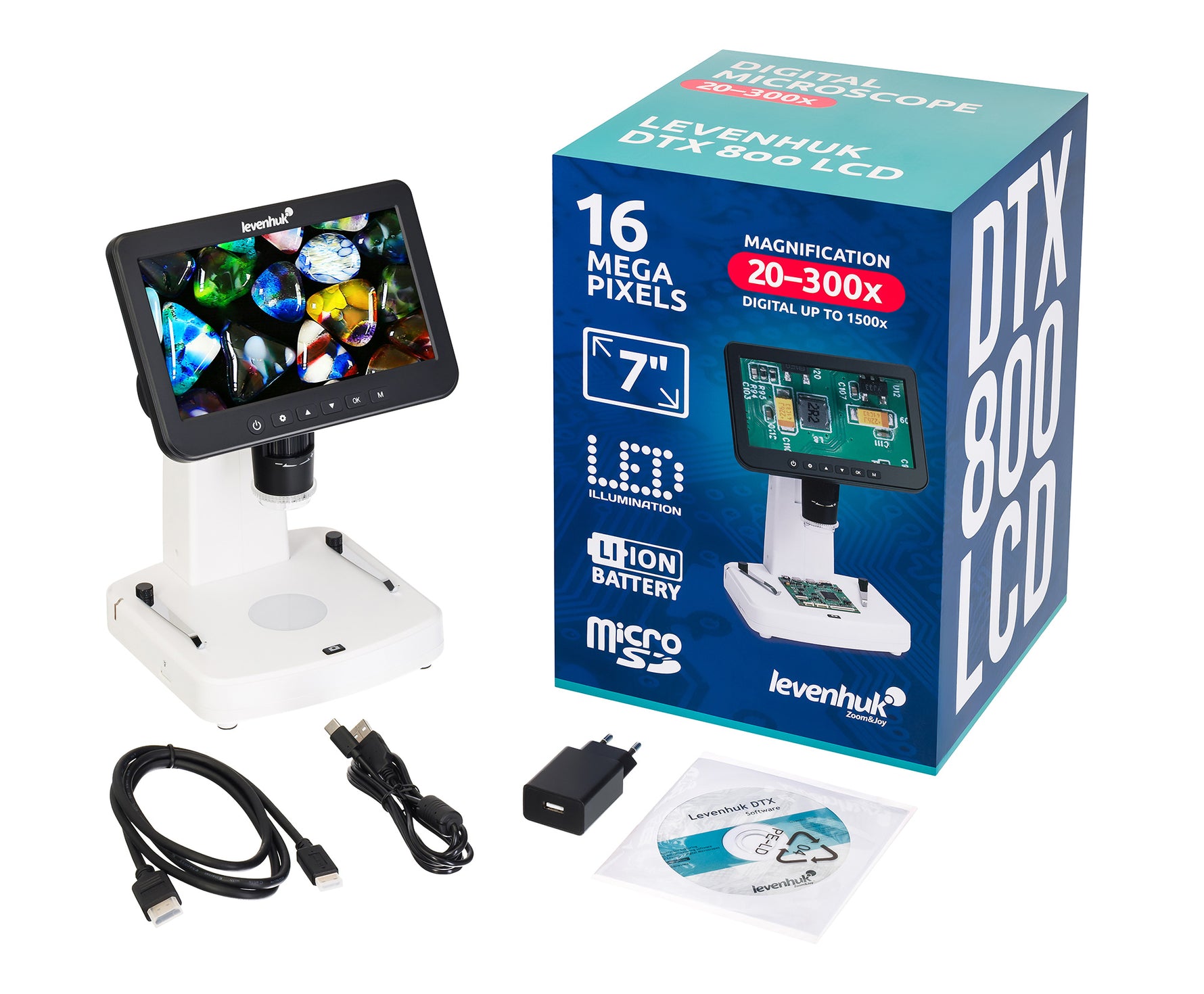 Microscopio digitale Levenhuk DTX 800 LCD