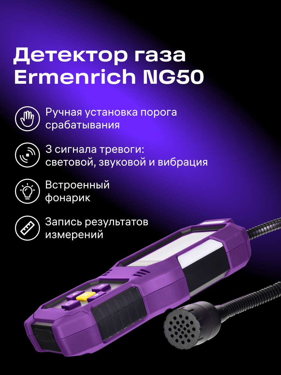 Rilevatore di gas Ermenrich NG50