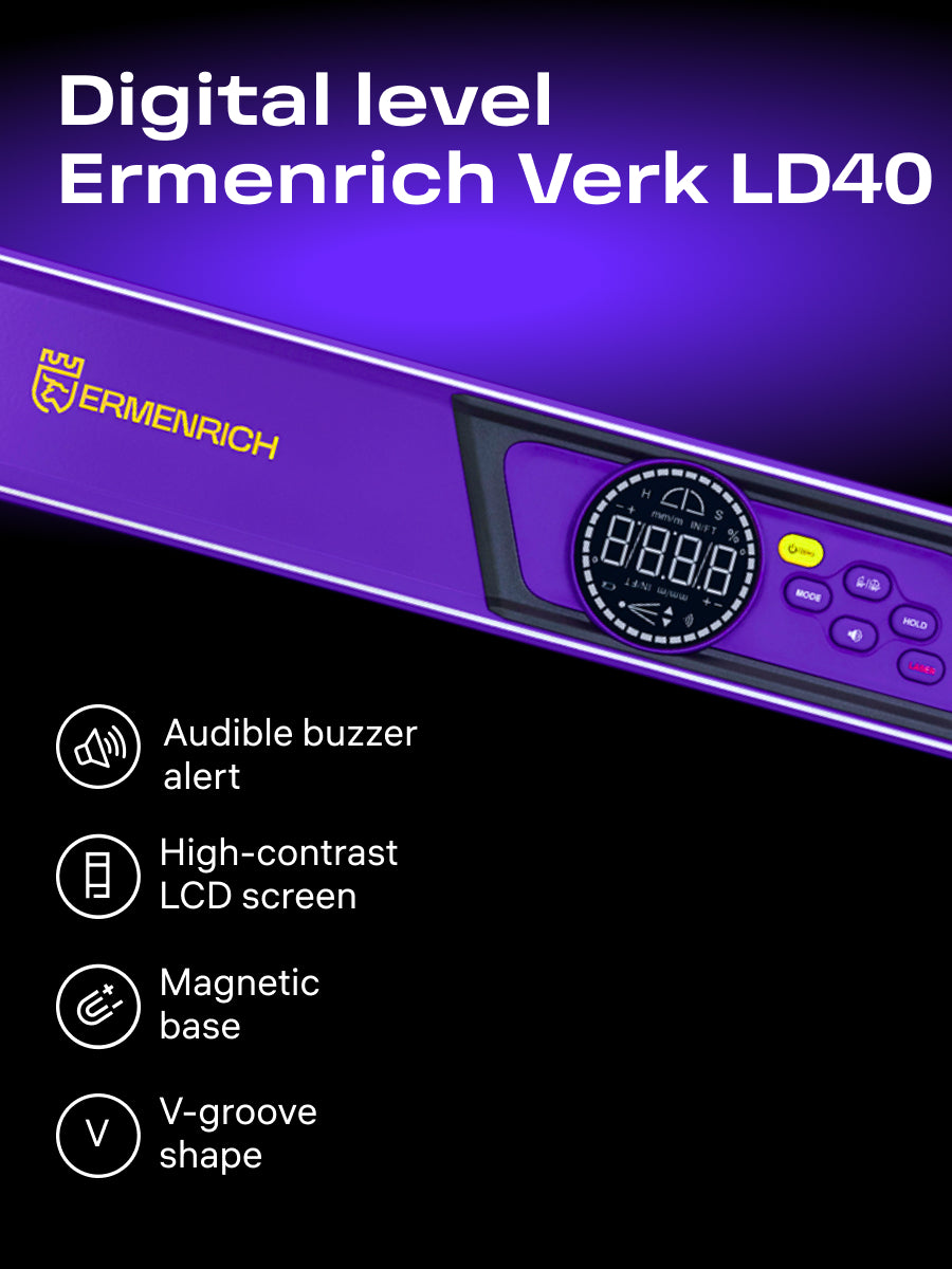 Livella digitale Ermenrich Verk LD40, con laser
