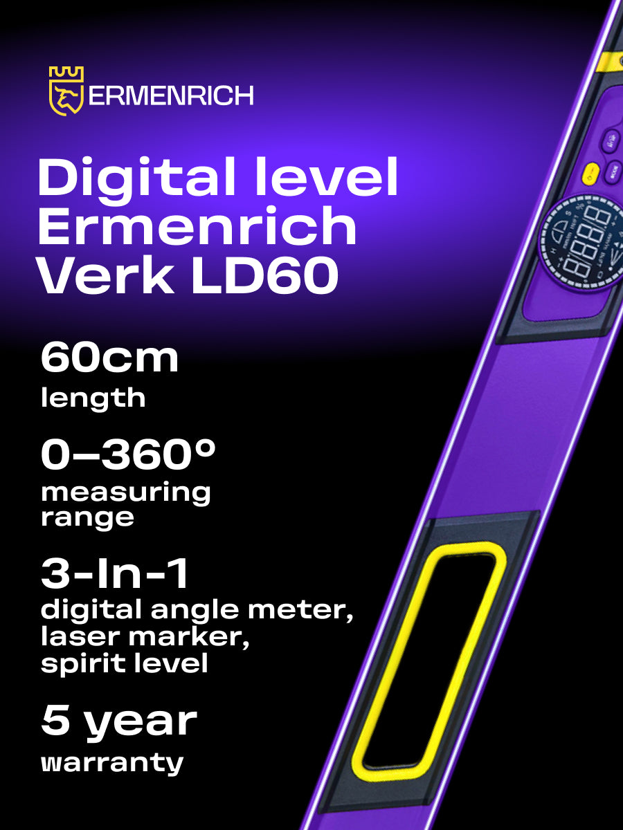 Livella digitale Ermenrich Verk LD60, con laser