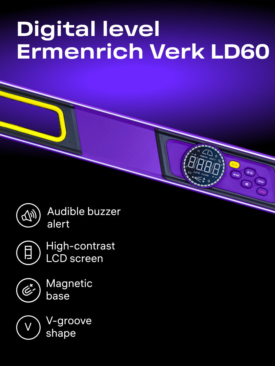 Livella digitale Ermenrich Verk LD60, con laser