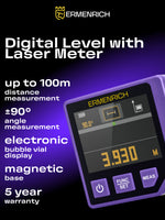 Livella digitale con misuratore laser 3 in 1 Ermenrich Verk LQ60
