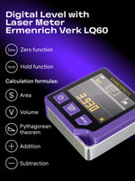 Livella digitale con misuratore laser 3 in 1 Ermenrich Verk LQ60