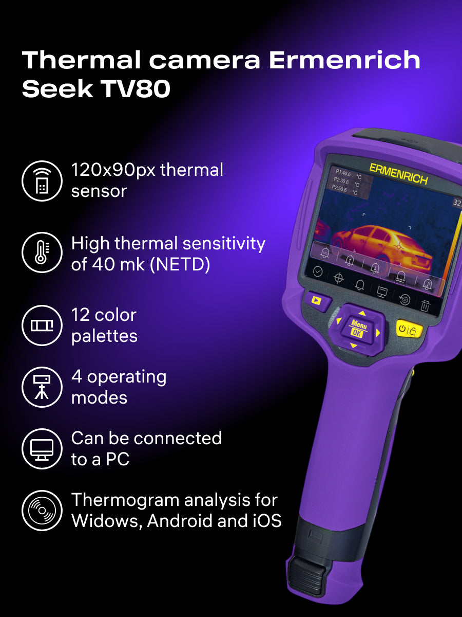 Termocamera Ermenrich Seek TV80