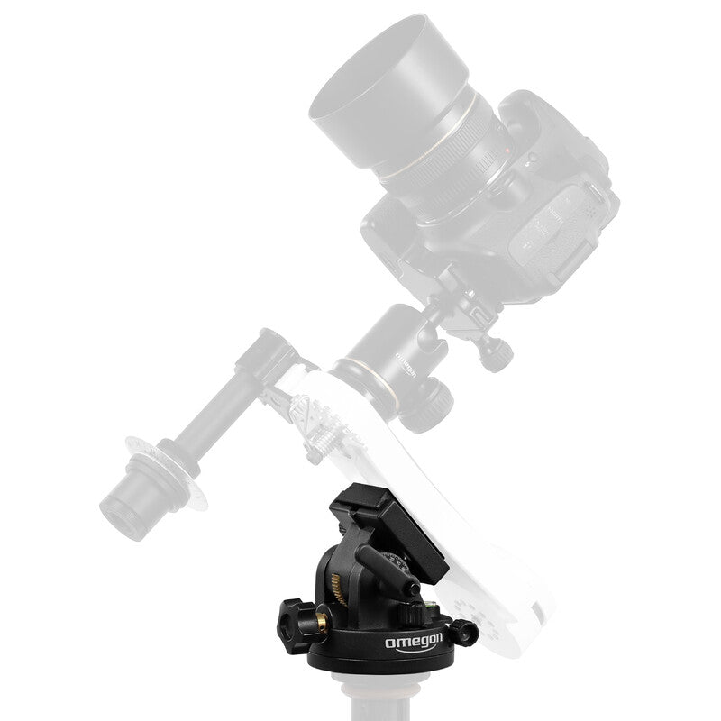 Testa equatoriale con piastra a coda di rondine di 55mm