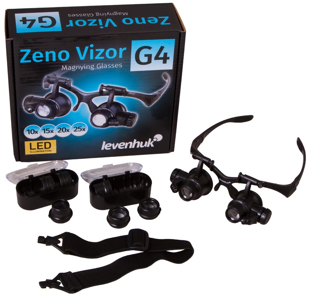 Occhiali d’ingrandimento Levenhuk Zeno Vizor G4