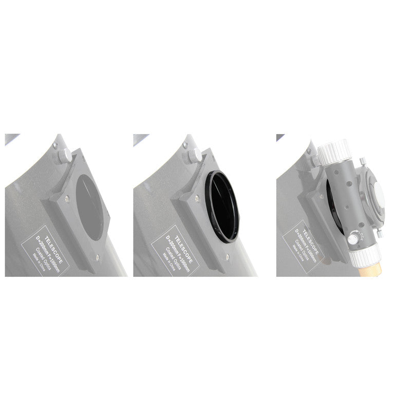 Adattatore per focheggiatori Newton Hybrid Crayford 5 mm / 80 mm 2''