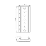 Omegon Binario di montaggio per cercatore per 72/400 Quintuplet APO