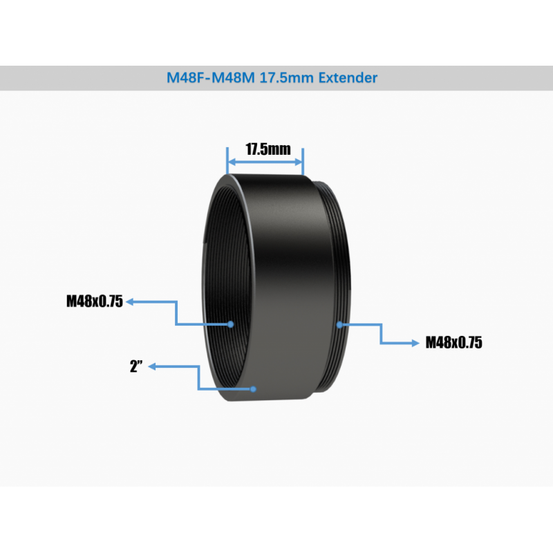 Adattatore M48F-M48M 17.5mm