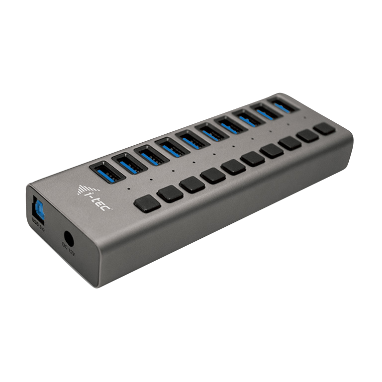 HUB USB 3.0 10 porte + Power Adapter 48 W