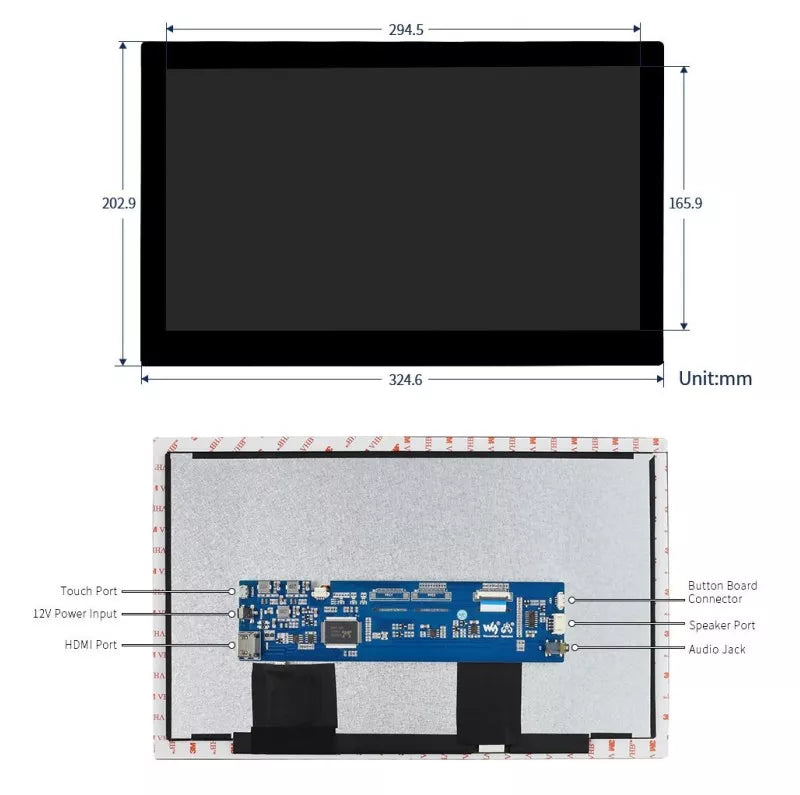 Schermo LCD touch capacitivo 13,3 pollici