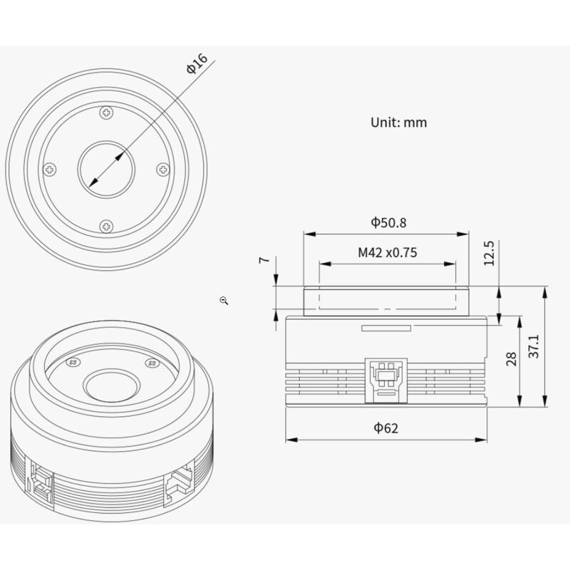 Camera Planetaria ASI 678 MM Mono