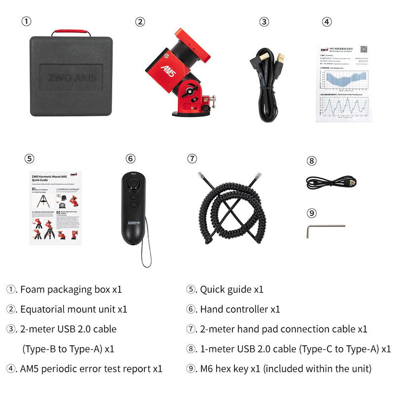 ZWO Montatura AM5N Harmonic Drive