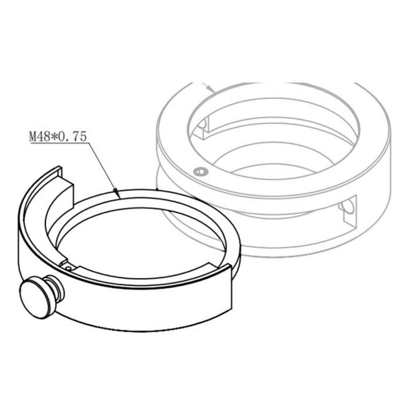 Portafiltro 2" per cassetto portafiltri ZWO M42/M54