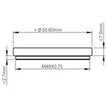 Portafiltro 2" per cassetto portafiltri ZWO M42/M54