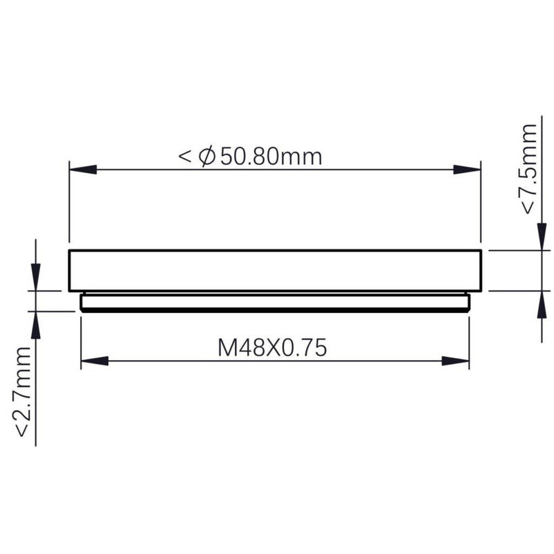 Portafiltro 2" per cassetto portafiltri ZWO M42/M54