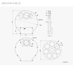 Ruota portafiltri EFW 7x36mm V25