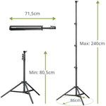 Treppiede per riflettori Bresser BR-TP240 PRO-1 compatto 240cm