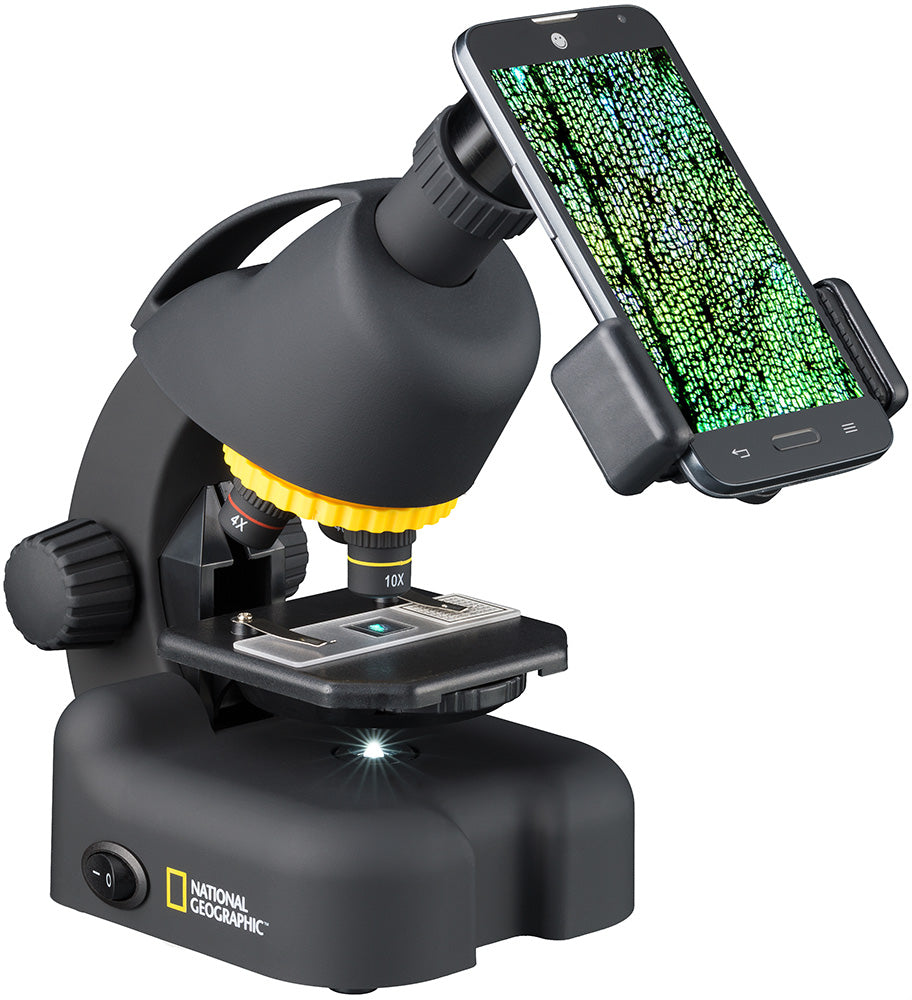 Microscopio Bresser National Geographic 40–640x  con adattatore per fotocamera
