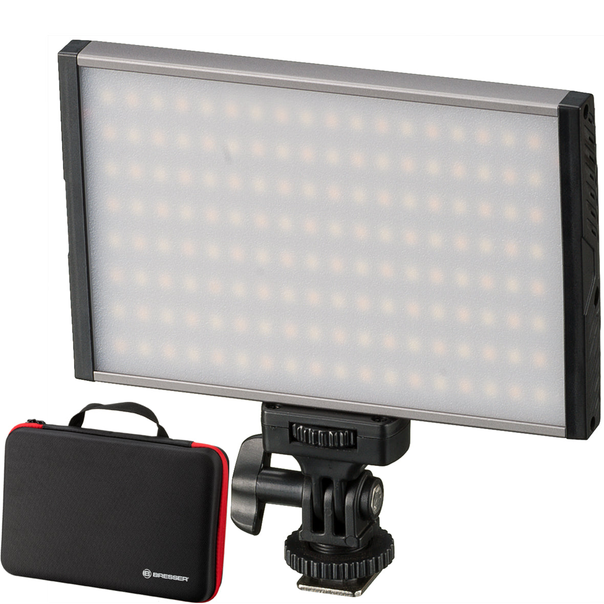 Pannello luminoso Bresser PT Pro 15B Bi-Color a LED con custodia
