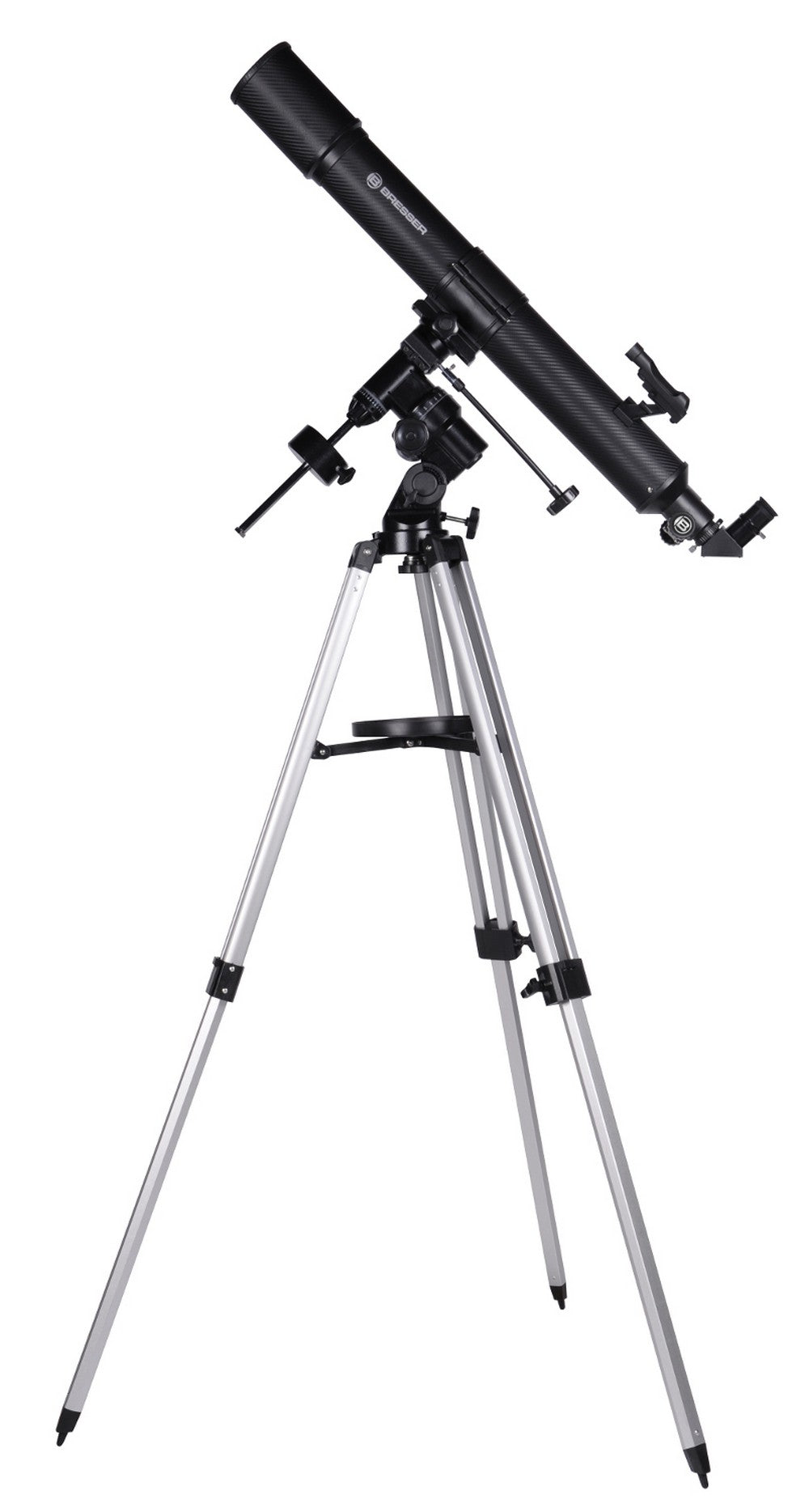 Telescopio Bresser Quasar 80/900 EQ con Adattatore per Fotocamera Smartphone