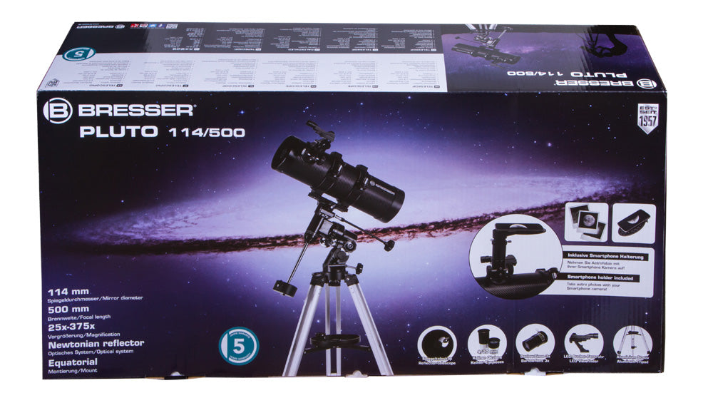 Telescopio Bresser Pluto 114/500 EQ