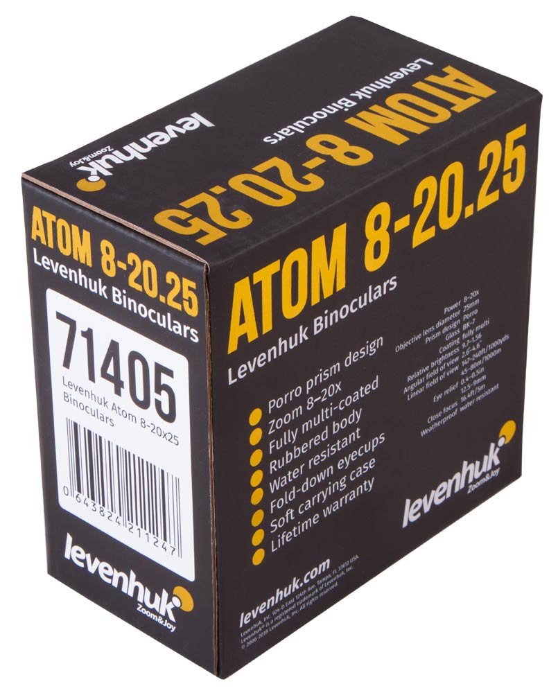 Binocolo Levenhuk Atom 8–20x25