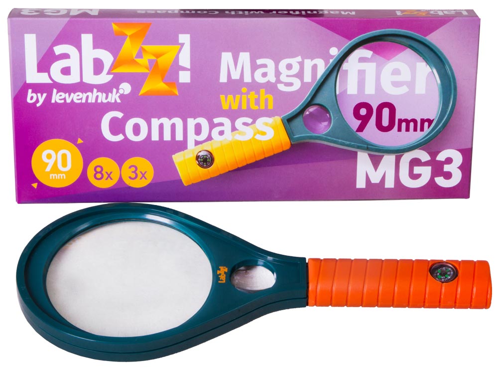 Lente d’ingrandimento Levenhuk LabZZ MG3 con bussola