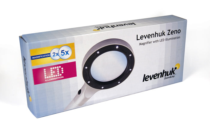 Lente d’ingrandimento Levenhuk Zeno 400 LED, 2/4x, 88/21 mm, metallo