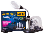 Lente d’ingrandimento nera Levenhuk Zeno Multi ML17
