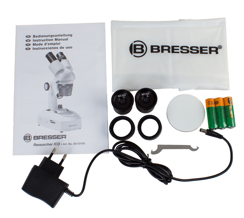 Bresser Stereomicroscopio Researcher ICD LED 20X-80X