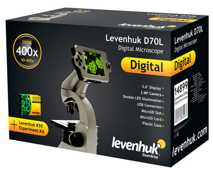Microscopio biologico digitale Levenhuk D70L
