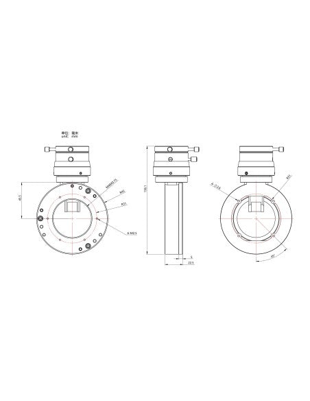 Guida Fuori Asse OAG-L con prisma largo 12x12mm